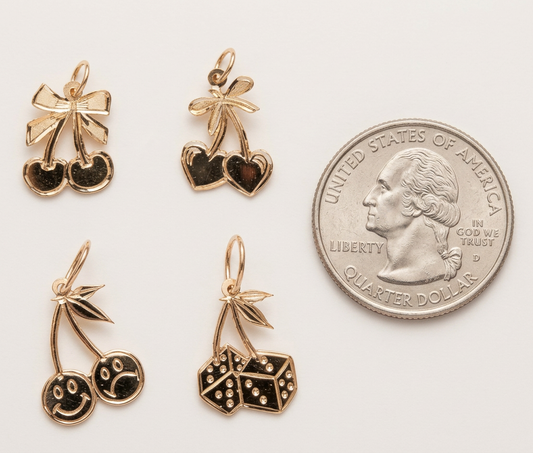 14k Cherry Pendants