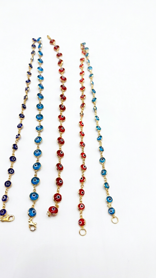 14k Evil Eye Charm bracelets