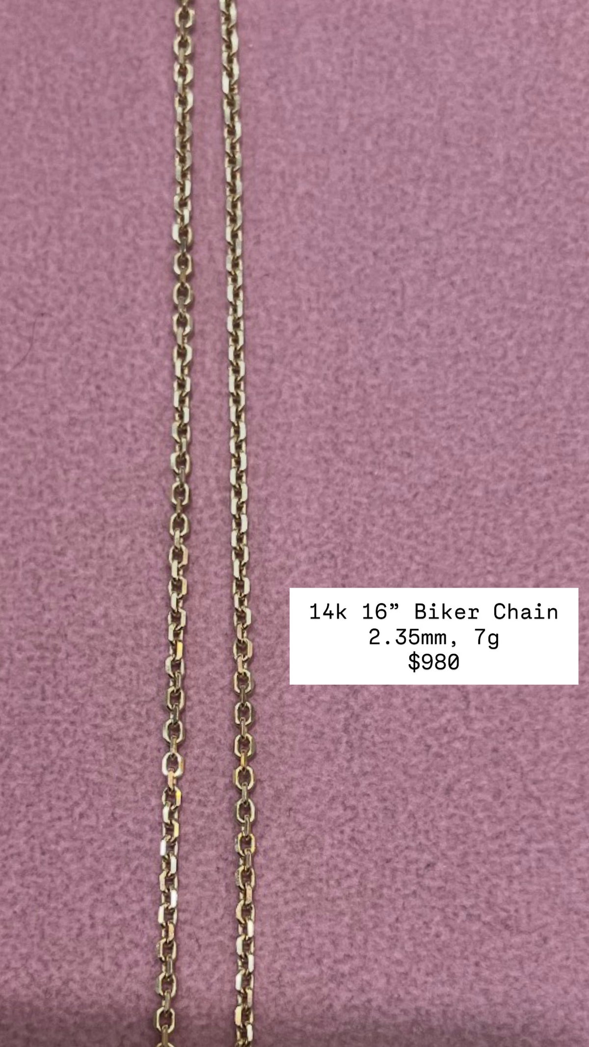 14k Biker Chain