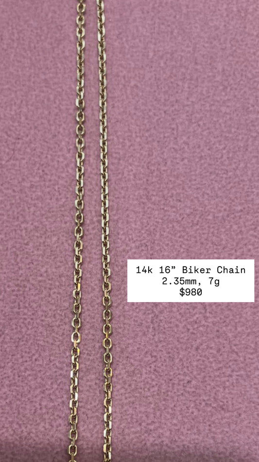 14k Biker Chain