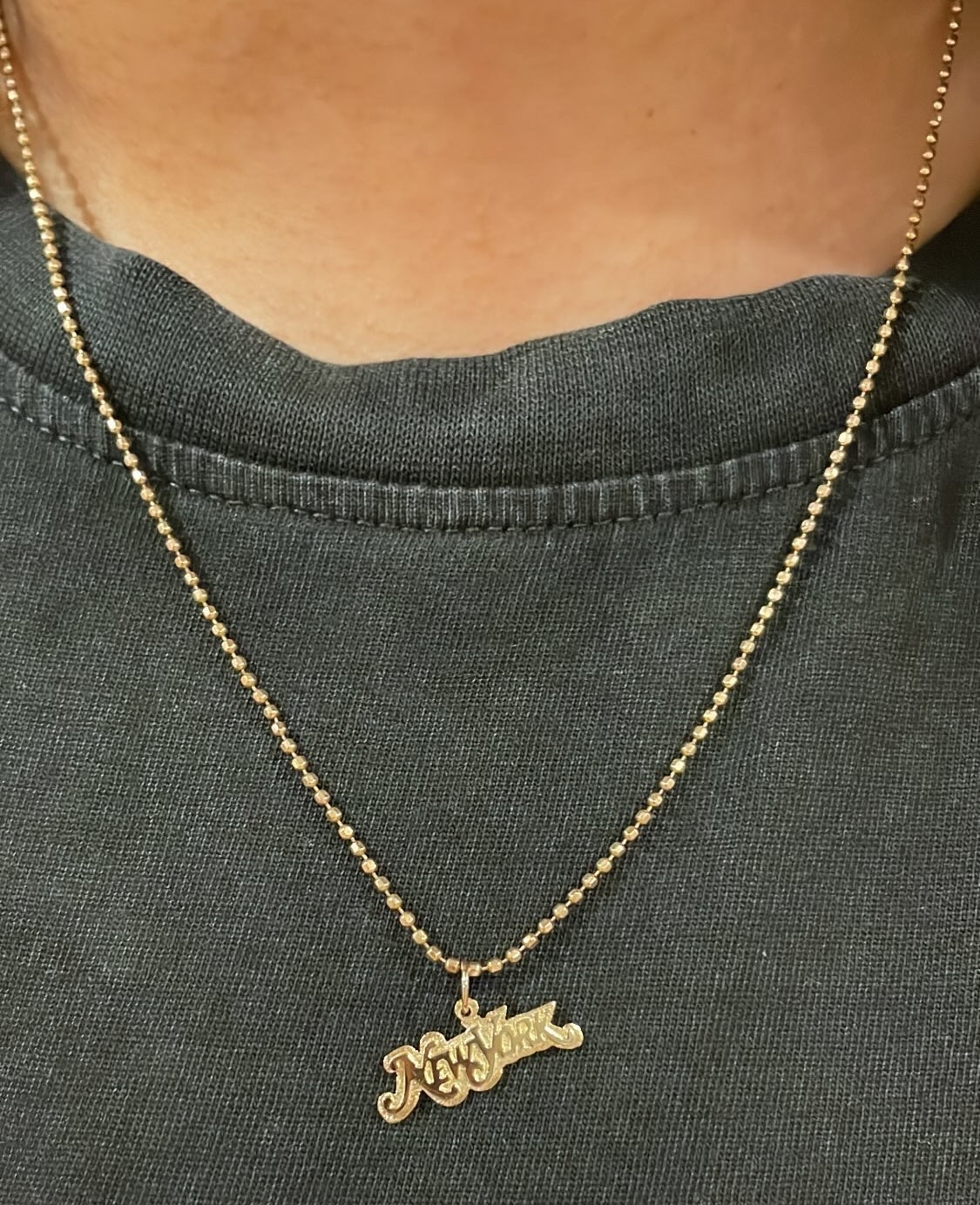 14k New York Pendants